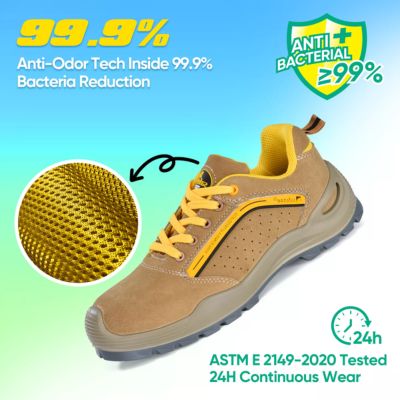  Safetoe L-7296 S1P SRC Slip Resistant Low Ankle Safety Shoes 