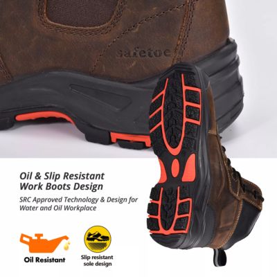  	SAFETOE M 8552 WORK SAFETY BOOTS SUPERIOR OIL AND SLIP RESISTANT INDUSTRIAL SAFETY BOOTS