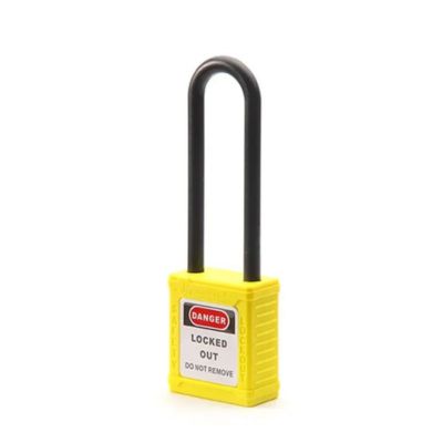  LOTO PL-G37 Nylon Long Shackle Non-Conductive Safety Padlock 