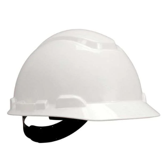 3M H-701P WHITE HARDHAT HELMET WITH 4-POINT PINLOC