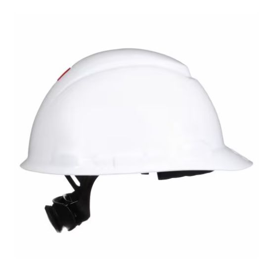  3M H-701P WHITE HARD HAT HELMET WITH 4-POINT PIN LOCK 