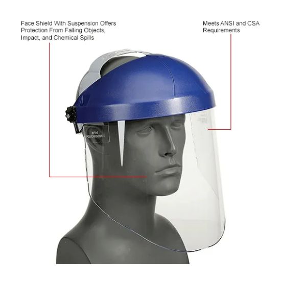 3M-H8A-Ratchet Headgear with Clear Poly carbonate Face Shield