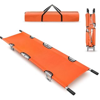 Lightweight Aluminum Alloy Folding Emergency Rescue Stretcher with Waterproof Carry Bag