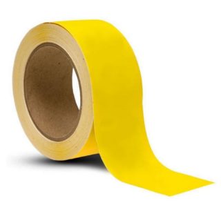 Road Safety PVC Yellow Heat Resistant Reflective Tape 25 Metre Roll