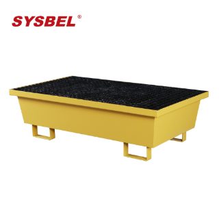 SYSBEL SPM202 Steel Spill Containment Pallet 2 Drum, 180 Litre 48 Gallon Capacity