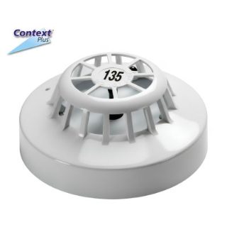 Context Plus Heat Detector 135°F Series 65A Flame Retardant Emergency Alarm with Flashing LED