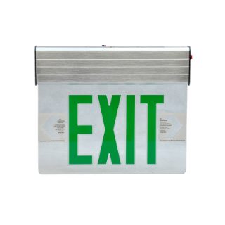 HANGING EXIT LIGHT LX 740G R GREEN AND RED LED EMERGENCY EXIT SIGN WITH BACKUP BATTERY