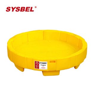 SYSBEL SPP106 2 36L Single Drum Oil Drum Tray FM and CE Approved Polyethylene Spill Containment Tray