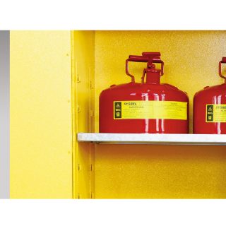SYSBEL WA810450 Yellow 45 Gallon 170 Litre Flammable Liquid Safety Storage Cabinet FM and CE Approved
