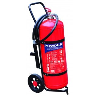 50 KG DRY CHEMICALS POWDER FIRE EXTINGUISHER WHEELED TROLLEY