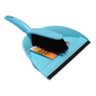 9126 Desk Broom Plastic Dustpan with Brush for Car Sofa and Small Area Cleaning