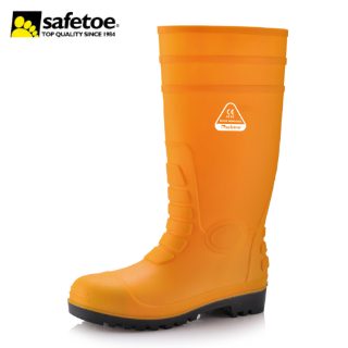 Safetoe W-6038 Yellow S5 SRC Heavy Duty Waterproof Safety Boots with Steel Toe Cap
