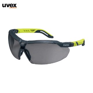 Uvex i-5 9183 903 Grey Polycarbonate Safety Glasses with Anti Fog and Scratch Resistant Lens