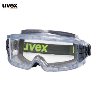 Uvex Ultravision 9301626 UV400 Polycarbonate Clear Lens Anti Fog and Chemical Resistant Safety Goggles