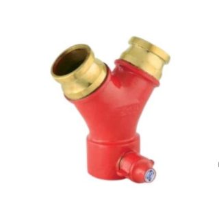 SIAMESE FFC952 Gun Metal and Aluminum Y Shaped Double Female Instantaneous Fire Fighting Safety Coupling