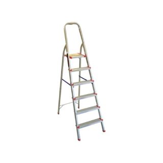 High Quality Household Aluminium A Type Folding Stairs Ladder with Work Platform