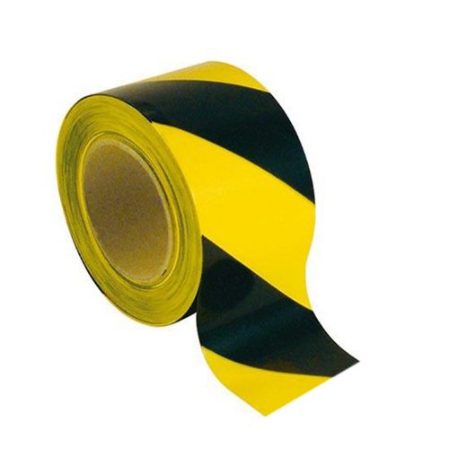 Reflective 301 BY Polyethylene Black and Yellow Non Adhesive Warning Tape