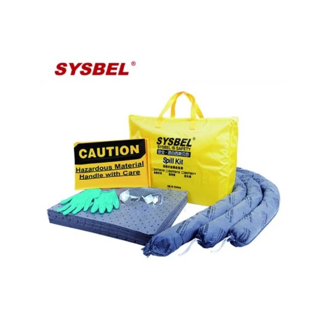 SYSBEL SKIT001G Universal Portable Spill Kit Bag 10 Litres, 15 Litres and 20 Litres