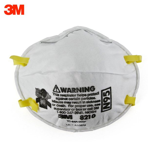 3M 8210 N95 Dust Particulate Respirator Face Mask