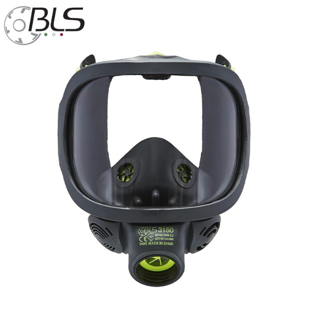 BLS 3150 Full Face Respirator Mask with Polycarbonate Anti Fog Visor