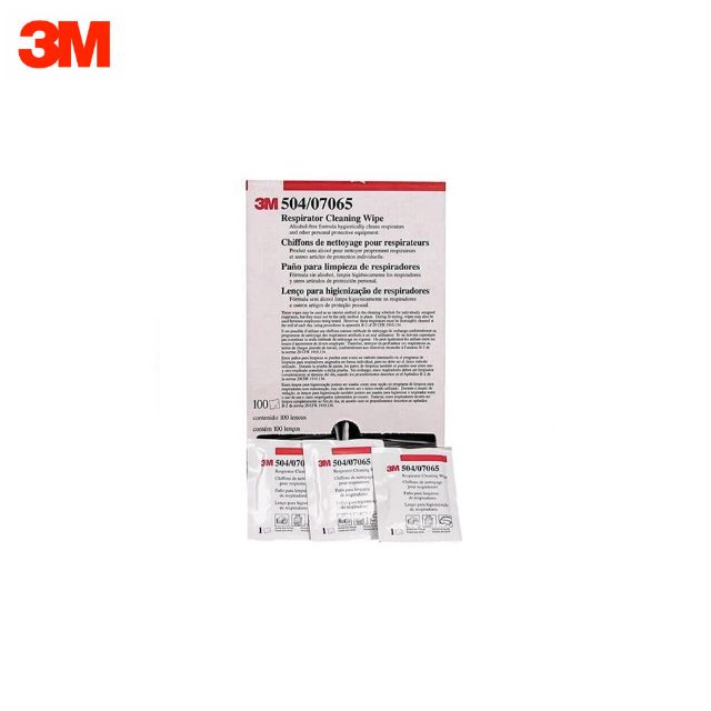 3M 504 Respirator Cleaning Wipes for Reusable Respirator Masks