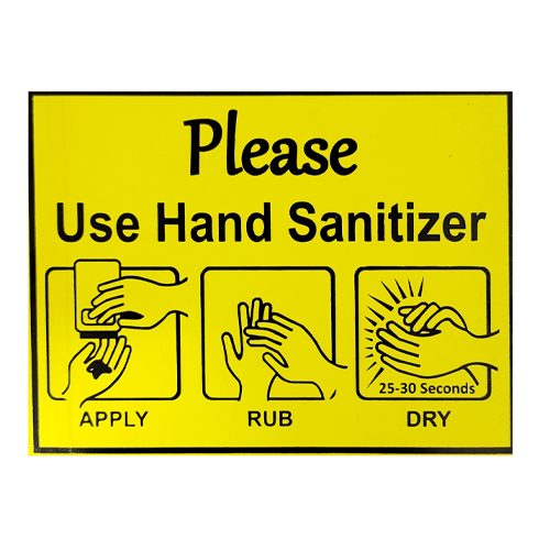 Please Use Hand Sanitizer Safety Sign