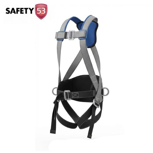 Safety 53 HS5226 3D Full Body Safety Harness With Double Lanyard for Fall Arrest and Work Positioning