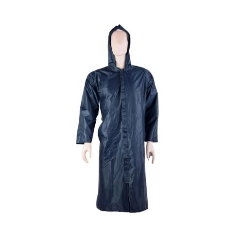 Blue Parachute Washable Waterproof Adult Raincoat with Hood