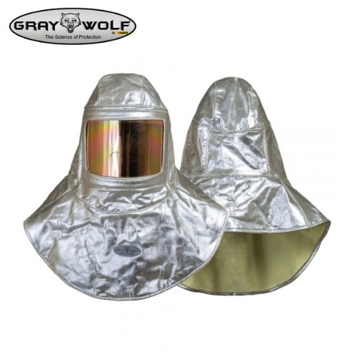 Gray Wolf RSAFE GW7600ACSC5 Aluminized Heat and Molten Metal Resistant Safety Hood